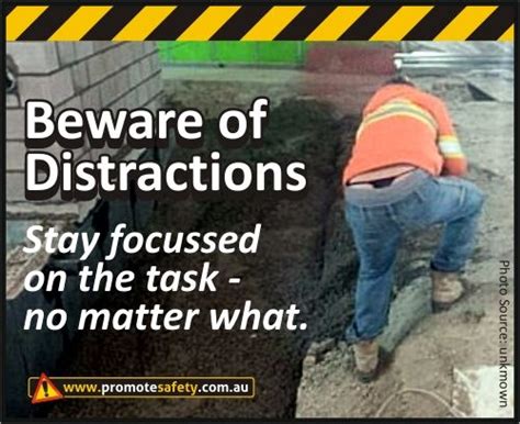 Funny Workplace Meme about distractions in Construction Health And ...