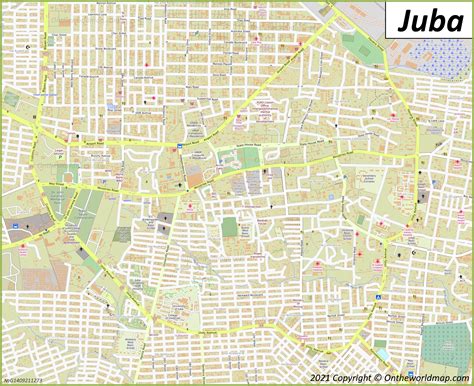 Juba Map | South Sudan | Detailed Maps of Juba