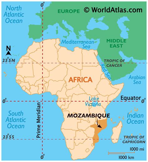 Mozambique Map / Geography of Mozambique / Map of Mozambique ...