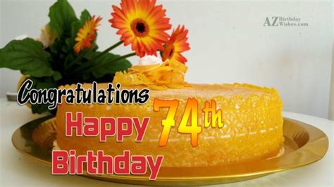 74th Birthday Wishes - Birthday Images, Pictures - AZBirthdayWishes.com