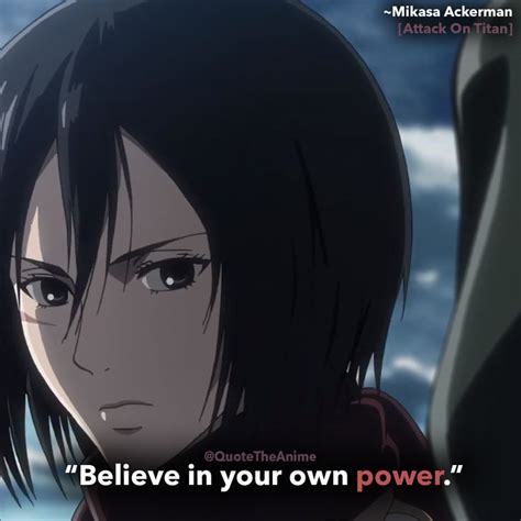 17+ Powerful Mikasa Ackerman Quotes (HQ Images) | Attack on titan ...