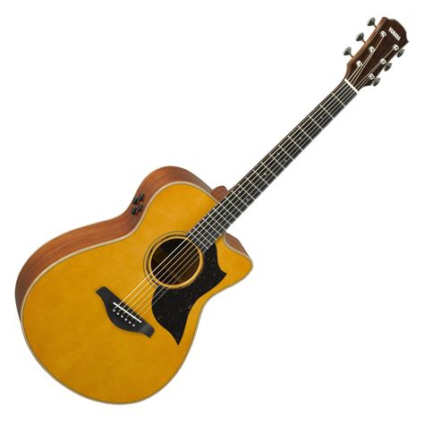 Yamaha AC5M Mahogany Electro Acoustic Guitar, Vintage Natural at ...