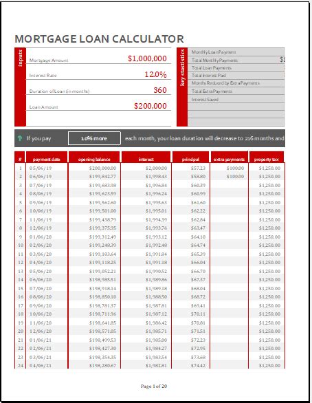 Mortgage Calculator