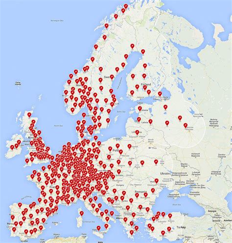 Tesla Supercharger Kaart Europa