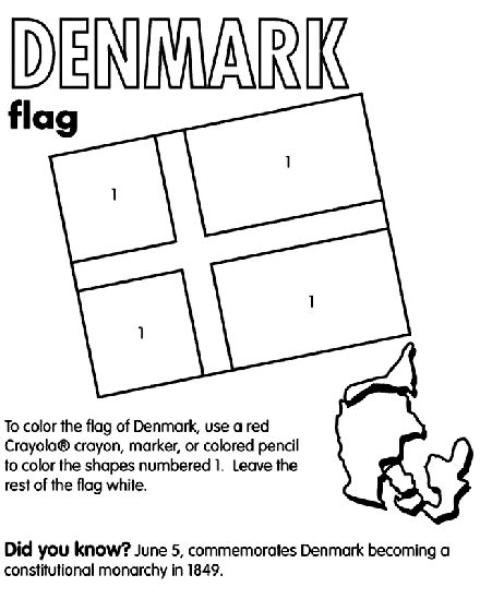 Denmark Coloring Page | crayola.com