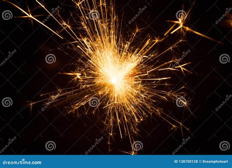 Fire Sparkles with Black Background Stock Photo - Image of event ...