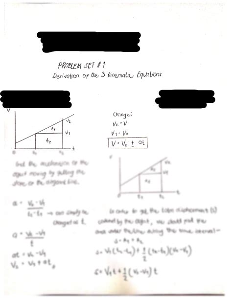 SOLUTION: Derivation of kinematic equations - Studypool