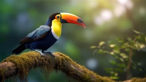 Premium AI Image | Toco toucan in the reserve of exotic tropical birds