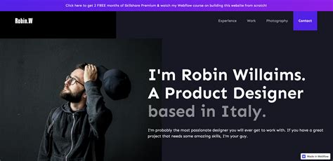 28 unique design portfolio examples built in Webflow | Webflow Blog