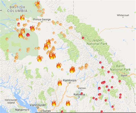 Wildfires continue to rage across BC (MAP & PHOTOS)