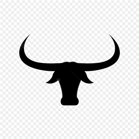 Black Bull Silhouette PNG Transparent, Black Longhorn Bull Clip Art ...