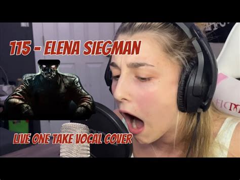 115 - Elena Siegman (Live One Take Vocal Cover) Chords - Chordify