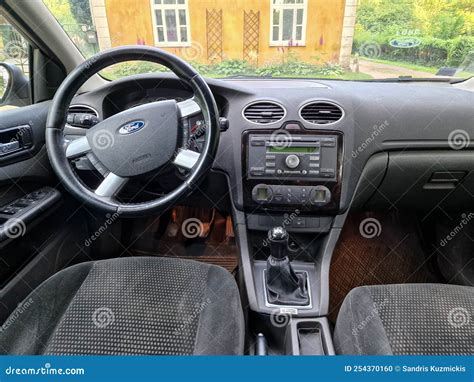 Kuldiga, Latvia - August 3, 2022: Ford Focus Interior with Front Panel ...