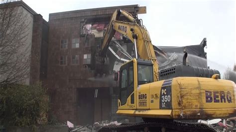 Wheaton Library Demolition - YouTube