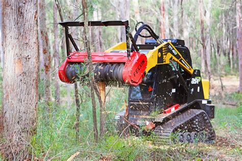 Standard Flow Skid Steer Mulcher: forestry mulcher for skid steers +64LPM