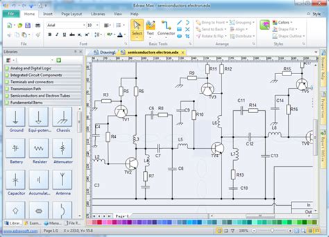 Free electronic circuit diagram/schematic drawing software ...