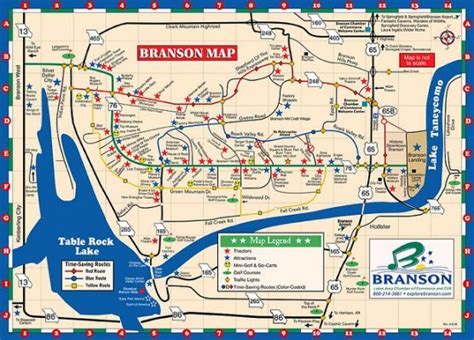 Map of Branson, MO | local exploration. | Branson missouri, Branson mo ...