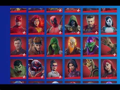 Fortnite All Marvel Skins and Styles (January 2023) - YouTube