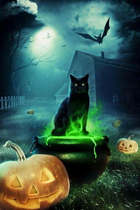 Halloween Magic | Halloween artwork, Halloween art, Halloween scene