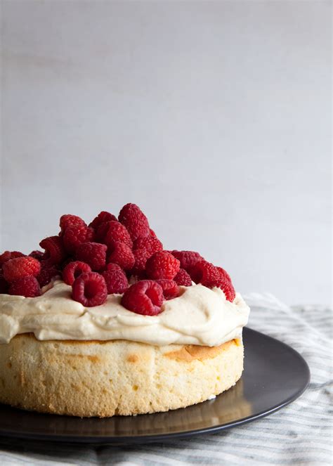 Lemon Mousse Cake with Raspberries — Style Sweet CA