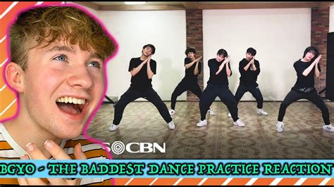 BGYO -'THE BADDEST' DANCE PRACTICE REACTION - YouTube