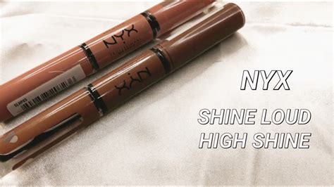 NYX SHINE LOUD HIGH SHINE | REVIEW & SWATCHES - YouTube