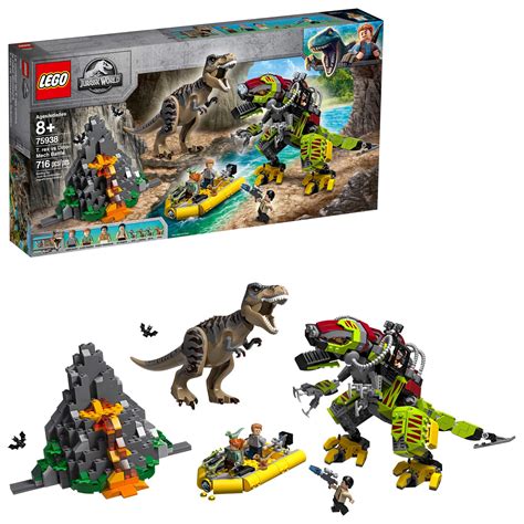 LEGO Jurassic World T. rex vs Dino Mech Battle 75938 (716 Pieces)