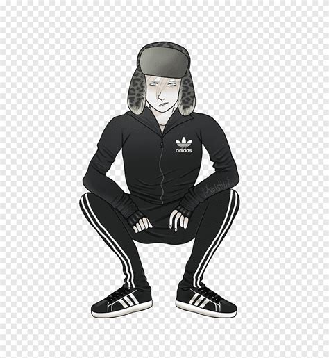 Gopnik Russie Hardbass, fille de berger, adidas, meme png | PNGEgg