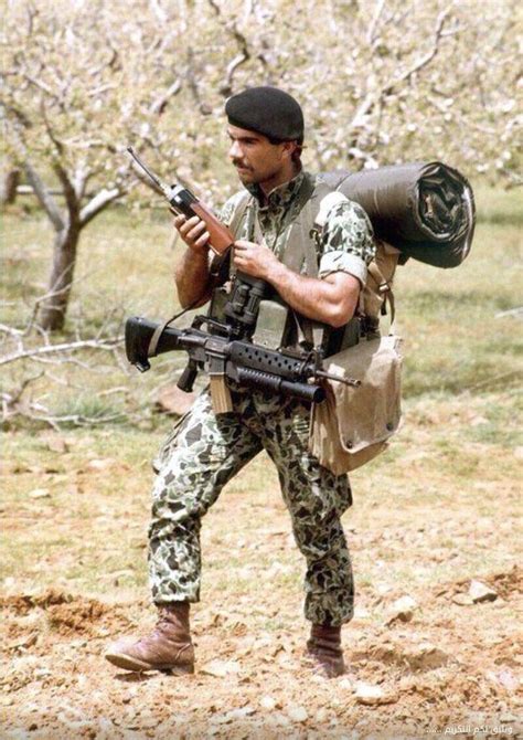 Lebanese Christian militiaman during Lebanon Civil War, 1980s. : r ...