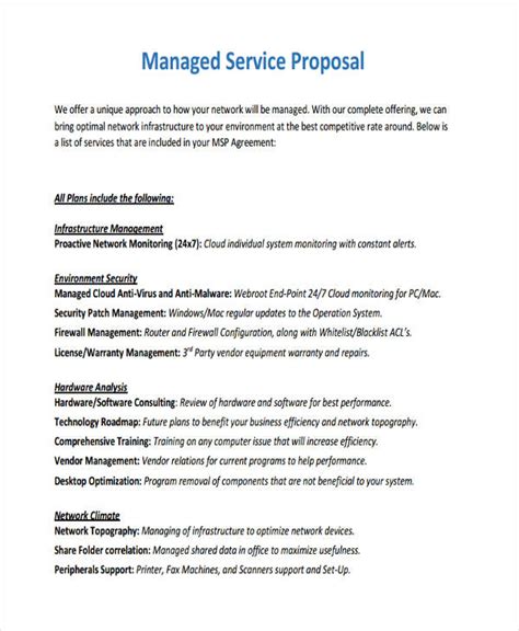 Service Proposal - 26+ Examples, Format, How to Draft, Pdf