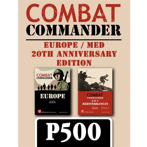 GMT Games - Combat Commander: Europe/Med. 20th Anniversary Edition