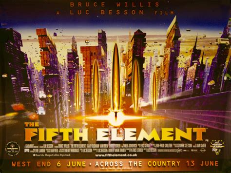 Original The Fifth Element Movie Poster - Luc Besson - Science Fiction