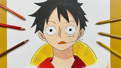 How to draw Monkey D. Luffy || drawing tutorial & color - YouTube