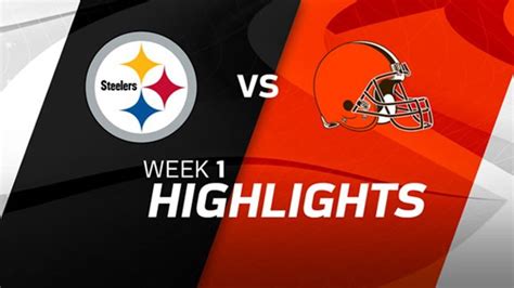 Pittsburgh Steelers vs. Cleveland Browns highlights | Week 1