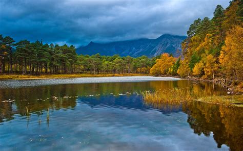 Serene Autumn Reflections - HD Wallpaper