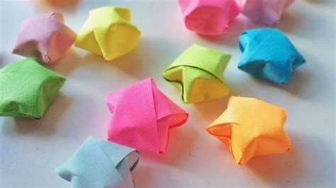 How To Make Little Paper Stars || Origami Stars - YouTube