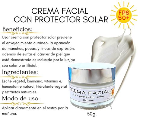 CREMA FACIAL CON PROTECTOR SOLAR 250g | Productos DVITA