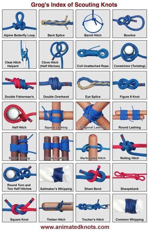 Scout knots : r/coolguides