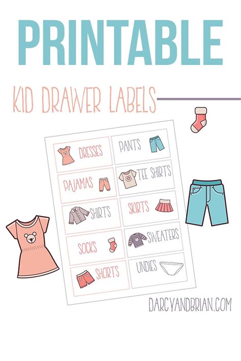 Printable Labels For Organizing Kids Clothes Plus Tips