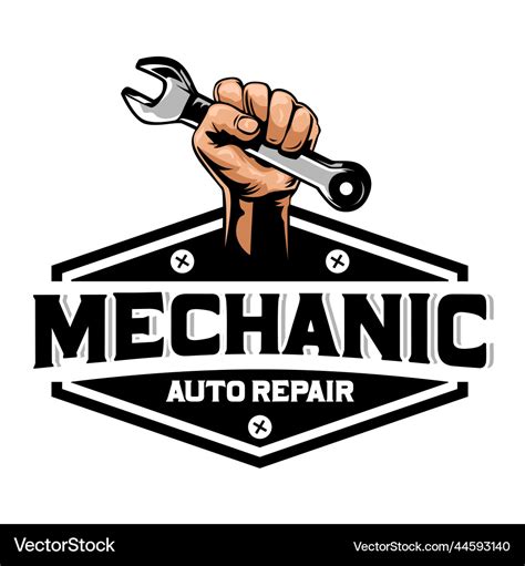 Mechanic logo Royalty Free Vector Image - VectorStock