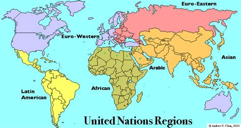 United Nation Regions Map