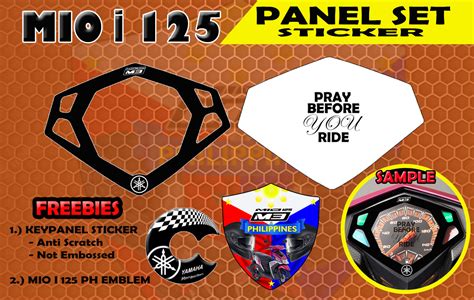 YAMAHA MIO i 125 PANEL GAUGE STICKER / MIO i 125 ACCESSORIES / MIO i ...