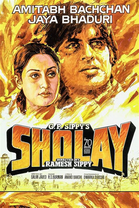 Sholay Hindi Old Film Poster – My Hot Posters