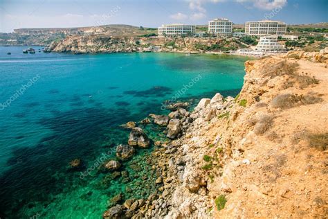 Golden bay, Malta — Stock Photo © jarino #79893206