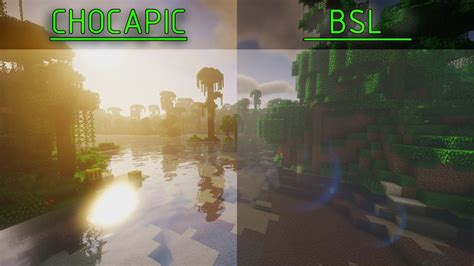 Minecraft Shader Comparisonbsl Seus Chocapic Sildurs Youtube | Images ...