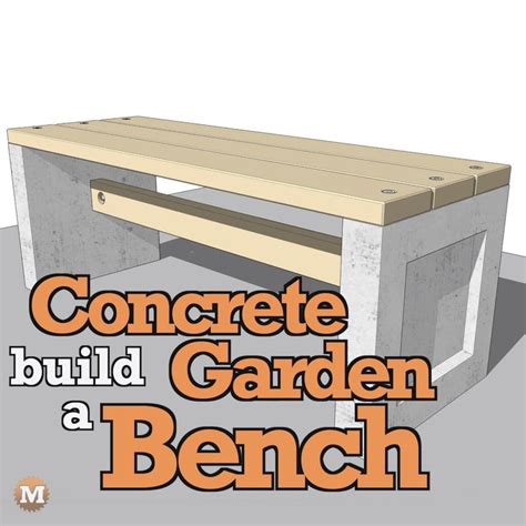 Make a Concrete Garden Bench [Video] [Video] in 2021 | Concrete garden ...