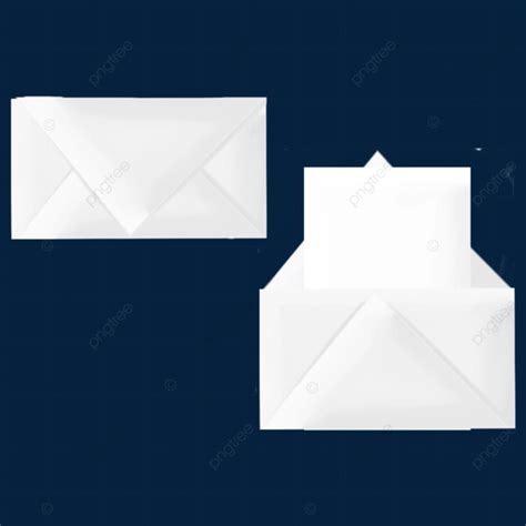 White Envelope Material With Paper, Envelope, White, Material PNG ...