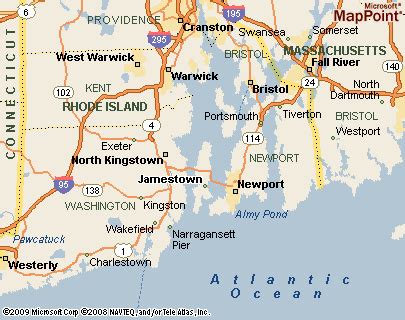 Jamestown, Rhode Island Area Map & More