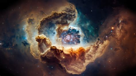 Carina Nebula Through James Webb Telescope AI Generated 4K Desktop ...