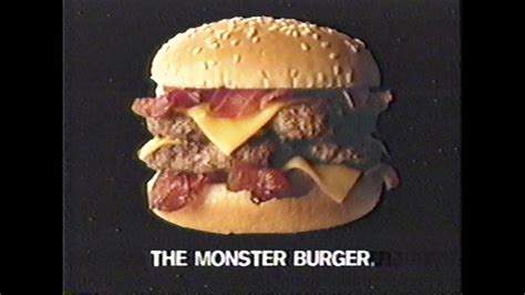 1996 Hardee's Monster Burger and Omelet ad - YouTube